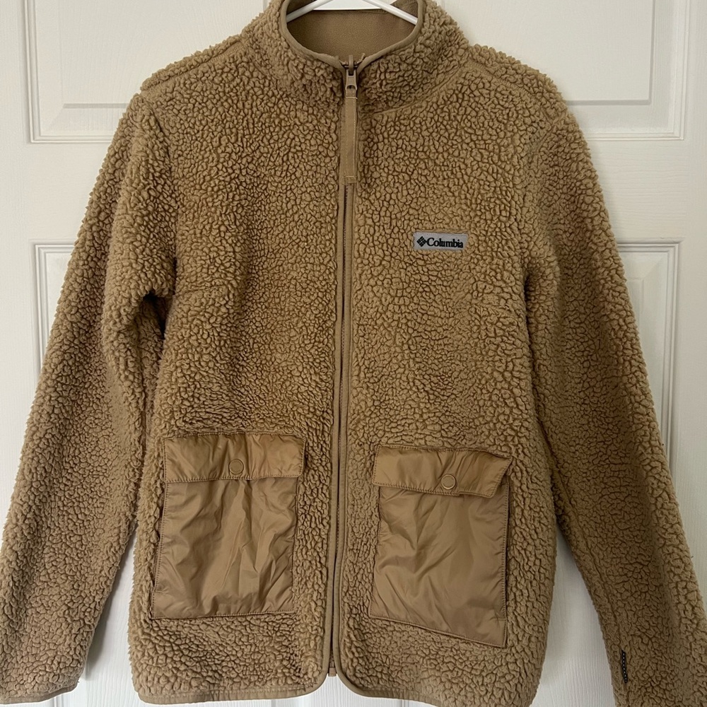 🤎 Columbia Sherpa Fleece Jacket – Size Small